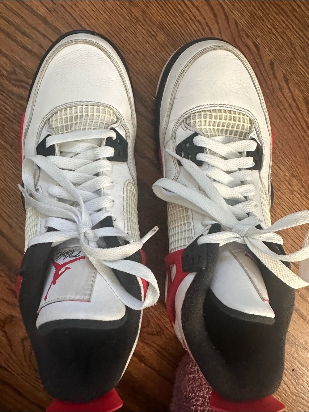 Air Jordan 4 Retro GS 'Red Cement' - youth 6.5 - Picture 2 of 14
